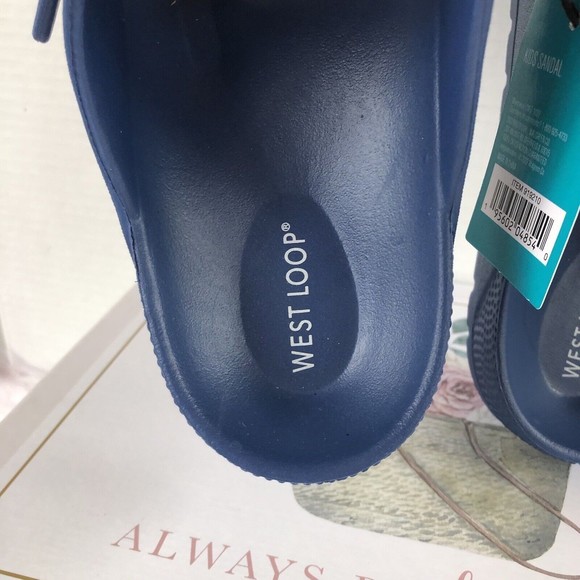 Women's Sandals-Choose Size-4/5 Bright Blue-Waterproof-West Loop - Picture 13 of 15